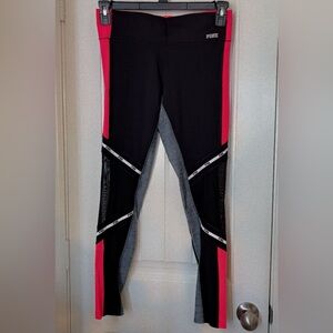 PINK Victoria Secret yoga pants New - black, pink and gray